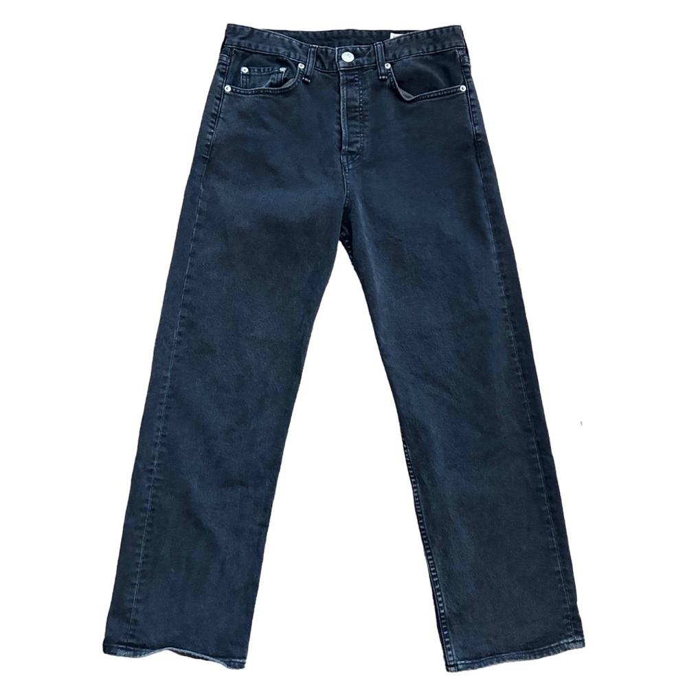 Rag & Bone Maya High Rise Ankle Straight black jeans New York